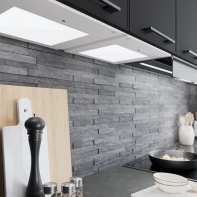 Système d'éclairage LED sous étagère pour 5 panneaux lumineux L. 22,2 GoodHome Caraway