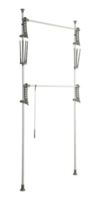 Système de penderie extensible Hercules Flex Wenko H. 165 à 300 cm x L. 116 à 190 cm blanc