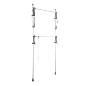 Système de penderie extensible Hercules Flex Wenko H. 165 à 300 cm x L. 116 à 190 cm blanc