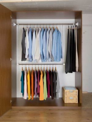 Système de penderie extensible Wenko H. 160 à 202 cm x L. 150 à 245 cm argent