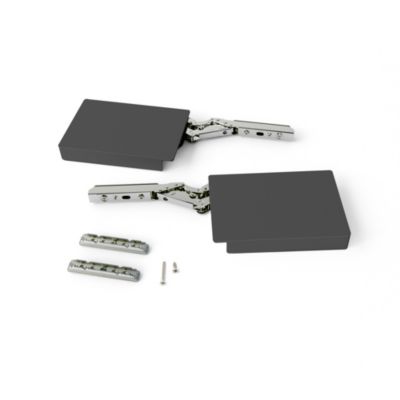 Systeme de relevage de porte Emuca Altius Lift M acier plastique anthracite