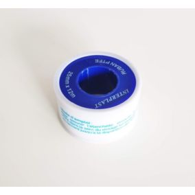 Téflon Large / PTFE 25 mm x 12m Interplast / étanchéité des raccords filetés.