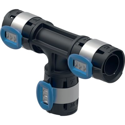 Té égal Flowfit PPSU 3 sorties 40 mm - raccord à sertir, joint EPDM