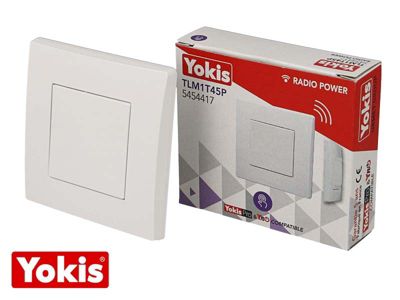 Télécommande sans fil murale 1 touche POWER Yokis
