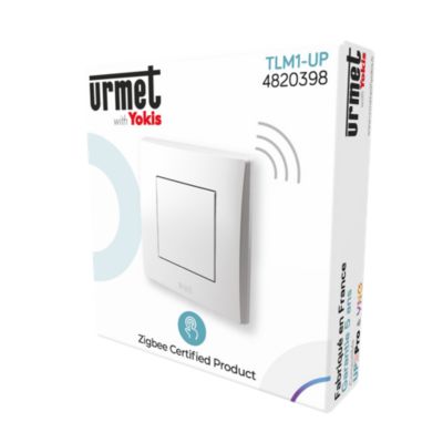 Télécommande sans fil murale 1 touche Yokis Urmet Up Zigbee