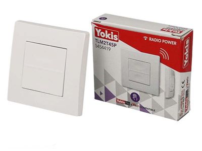 Télécommande sans fil murale 2 touches POWER Yokis