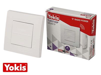Télécommande sans fil murale 2 touches POWER Yokis