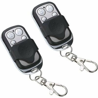 Télécommande universelle (2 pièces), télécommande de porte universelle 433 MHz pour portes de garage automatiques