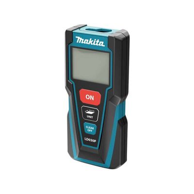 Télémètre laser MAKITA LD030P 30 m - précision 2 mm, calcul surfaces et tracking
