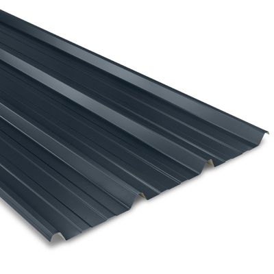 Tôle bac acier avec feutre régulateur de condensation 2100x1000 mm AXEL Gris Anthracite RAL 7016