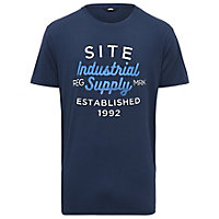 T-shirt imprimé bleu marine Site Lavaka taille M