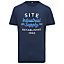 T-shirt imprimé bleu marine Site Lavaka taille XL