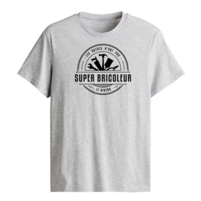 T-shirt manche courte homme Super bricoleur taille L