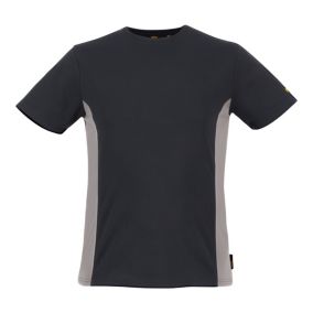 T-shirt manche courte Site Leckman gris/noir Taille M