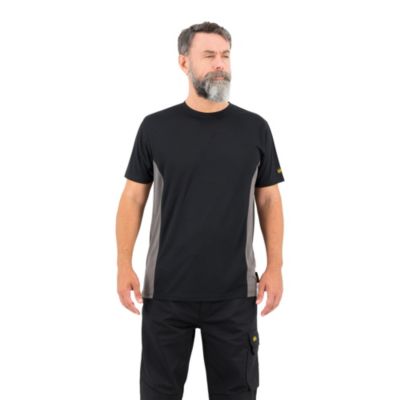 T-shirt manche courte Site Leckman gris/noir Taille XL