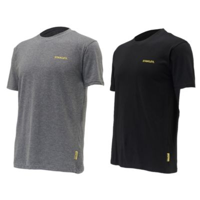 T-shirt Stanley noir et gris Taille M, 2 pièces