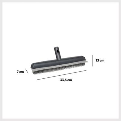 Tête de balai caoutchouc "Click & Clean" gris - 5five