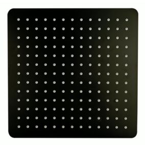 Tête de douche carrée, extra-plate en acier inoxydable DPG2005, 30x30cm, noir