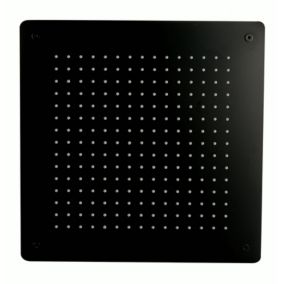Tête de douche carrée, extra-plate en acier inoxydable DPG5005, 50x50cm, noir