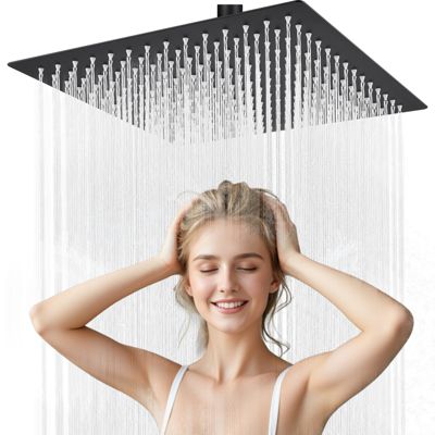 Tête de douche Inox Carrée 30cm Sofetiy Max Kit de douche