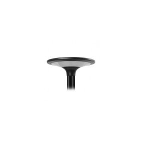 Tête de lampadaire solaire - 20W - 3000K - IP65 - Noir - 400mm