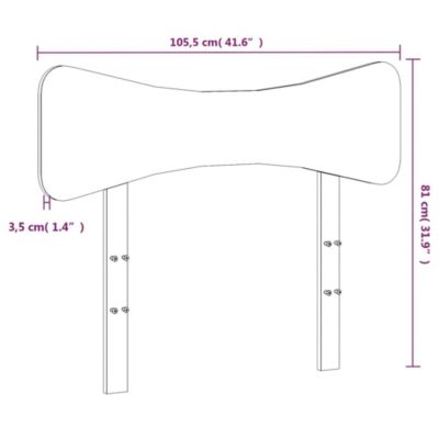 Tête de lit 100 cm bois massif de pin vidaXL