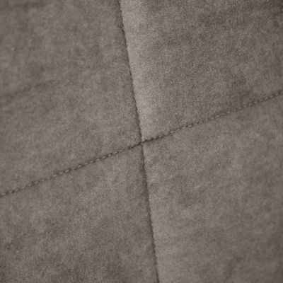 Tête de lit 180 cm rembourrée en tissu velours marron taupe - BRANDON