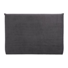 Tête de lit 180 cm - Velours côtelé - Gris anthracite - AMBRILIA