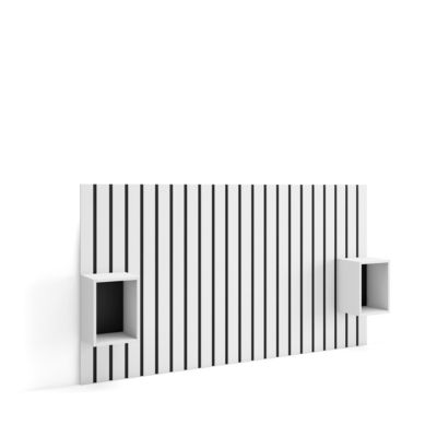 Tête de lit 196x107x3cm Lit de 120-135-140cm couleur blanc