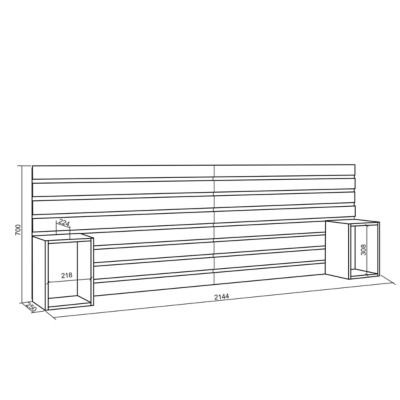 Tête de lit 214x70x3cm Lit 120-135-140-150-160cm couleur blanc