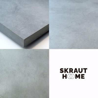 Tête de lit 214x70x3cm Lit 120-135-140-150-160cm couleur gris ciment