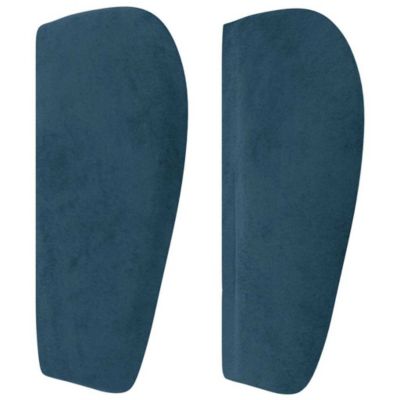 Tête de lit avec oreilles Bleu foncé 147x23x78/88 cm Velours vidaXL