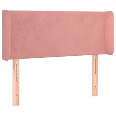 Tête de lit avec oreilles Rose 93x16x78/88 cm Velours vidaXL