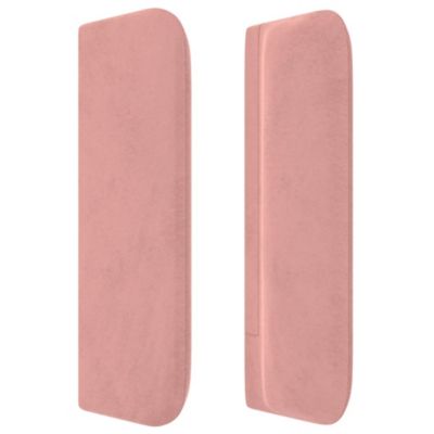 Tête de lit avec oreilles Rose 93x16x78/88 cm Velours vidaXL