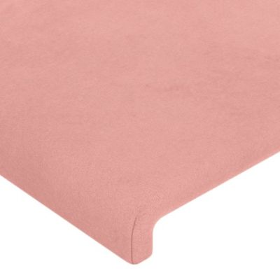 Tête de lit avec oreilles Rose 93x16x78/88 cm Velours vidaXL