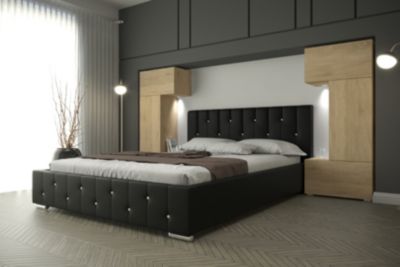 Tête de lit avec rangement Armoire - pont de lit PANAMA 3/21S/M5 chêne sonoma 282-322x159x35cm