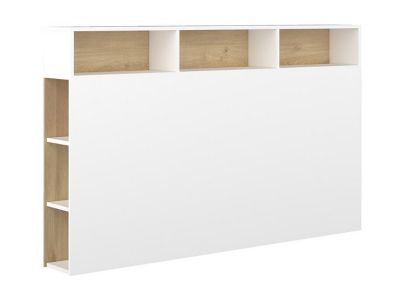 Tête de lit 160 cm avec BEST rangement imitation chêne - Tête de lit