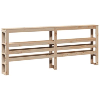 Tête De Lit En Pin Massif 180 Cm - Design Classique, Bois Naturel, Pour Cadre De Lit Standard, Assemblage Requis