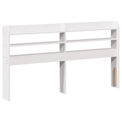 Tête de lit avec étagères blanc 140 cm bois massif de pin vidaXL