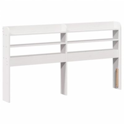 Tête de lit avec étagères blanc 160 cm bois massif de pin vidaXL