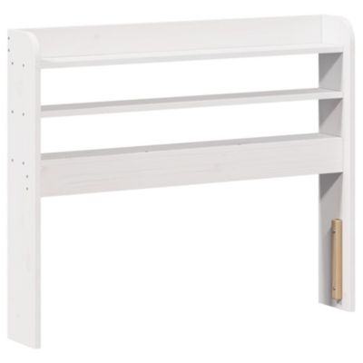 Tête de lit avec étagères blanc 75 cm bois massif de pin vidaXL
