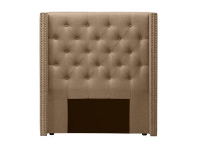 Tête de lit capitonnée - 100 cm - Tissu - Beige - MASSIMO