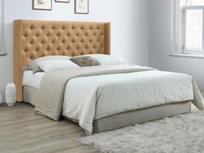 Tête de lit capitonnée 170 cm - Tissu - Beige - MASSIMO II