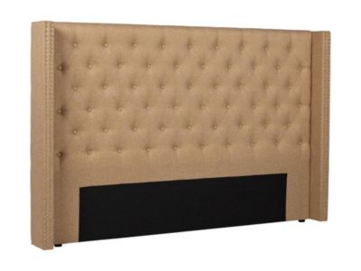 Tête de lit capitonnée 190 cm - Tissu - Beige - MASSIMO