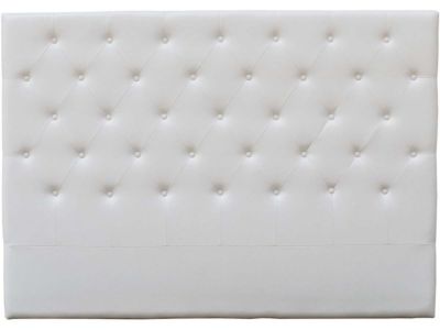 Tête de lit capitonnée "Déco"  149 cm  Blanc  En PVC