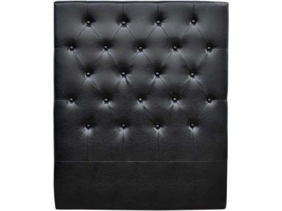 Tête de lit capitonnée "Déco"  99 cm  Noir  En PVC