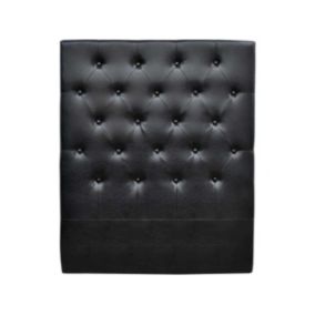 Tête de lit capitonnée "Déco"  99 cm  Noir  En PVC