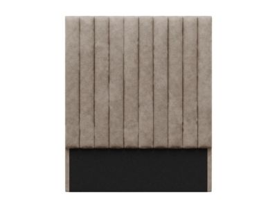 Tête de lit coutures verticales - 110 cm - Tissu - Taupe - SARAH