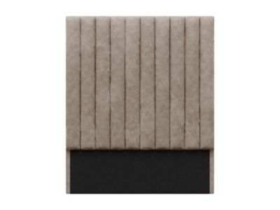 Tête de lit coutures verticales - 110 cm - Tissu - Taupe - SARAH