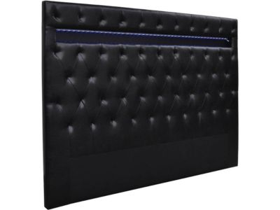 Tête de lit "Déco" LED  149 cm  Noir